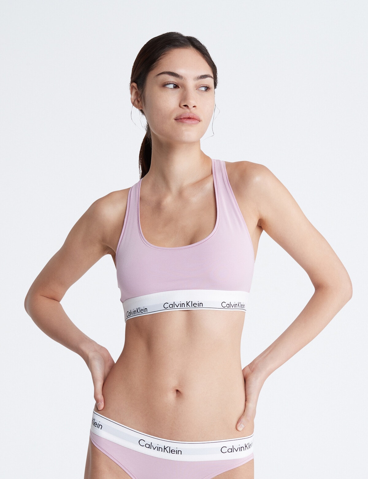 Calvin Klein - Women's Bralette - Modern Cotton - Soft Sports Bra Bralette  - Lounge Wear - Underwear - Signature Logo : : Fashion
