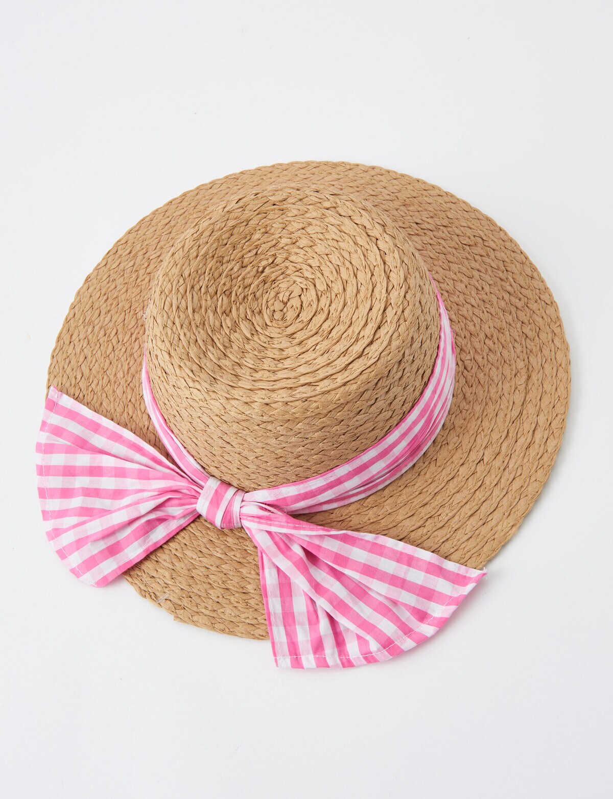 Simply Ellie Pink Gingham Ribbon Bow