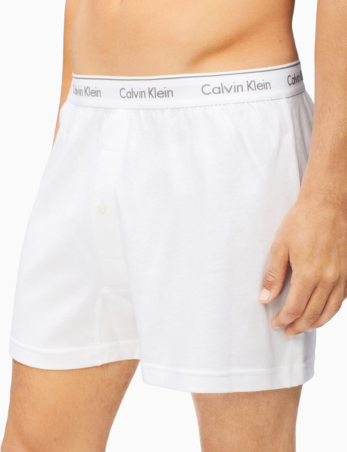 Calvin Klein Knit Boxer Short, 3Pack, Black, White & Grey Underwear