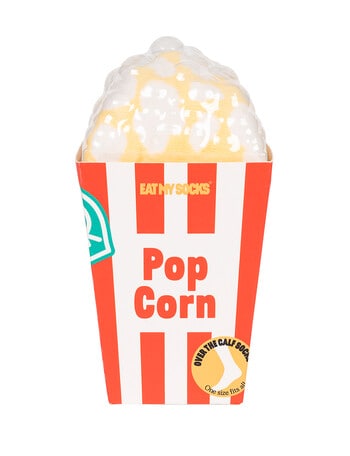 Eat My Socks Popcorn Sock, Red product photo