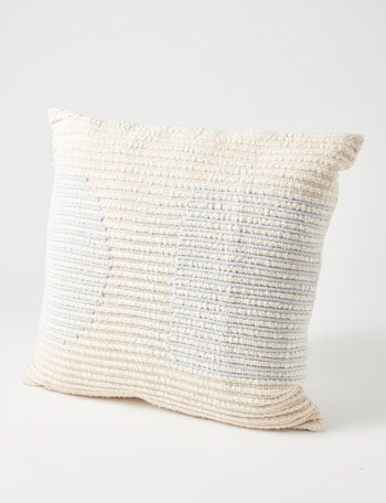 M&Co Pismo Woven Arch Cushion, Blue product photo