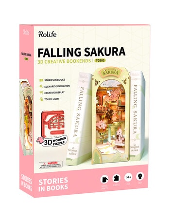 DIY Kits Miniature Book Nook, Falling Sakura product photo