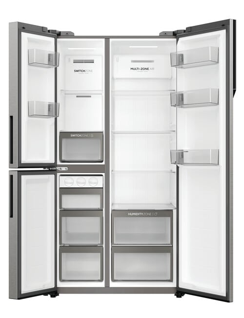 Haier 575L Three-Door Side by Side Fridge Freezer, HRF575XS product photo View 03 L