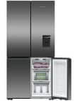 Fisher & Paykel 690L Quad Door Fridge Freezer with Ice & Water, Black Stainless, RF730QNUVB1 product photo View 04 S