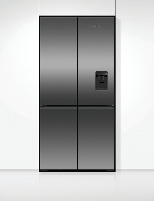 Fisher & Paykel 690L Quad Door Fridge Freezer with Ice & Water, Black Stainless, RF730QNUVB1 product photo View 05 L