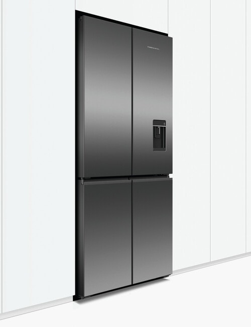 Fisher & Paykel 690L Quad Door Fridge Freezer with Ice & Water, Black Stainless, RF730QNUVB1 product photo View 07 L