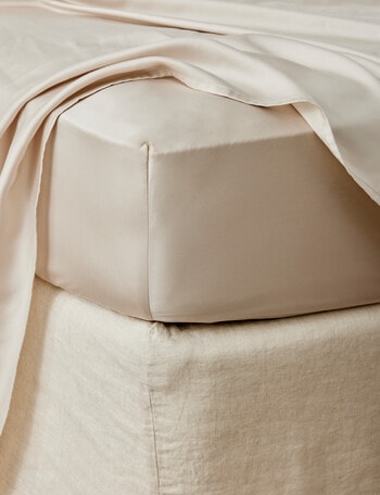 Domani Silky Tencel Fitted Sheet, Linen product photo