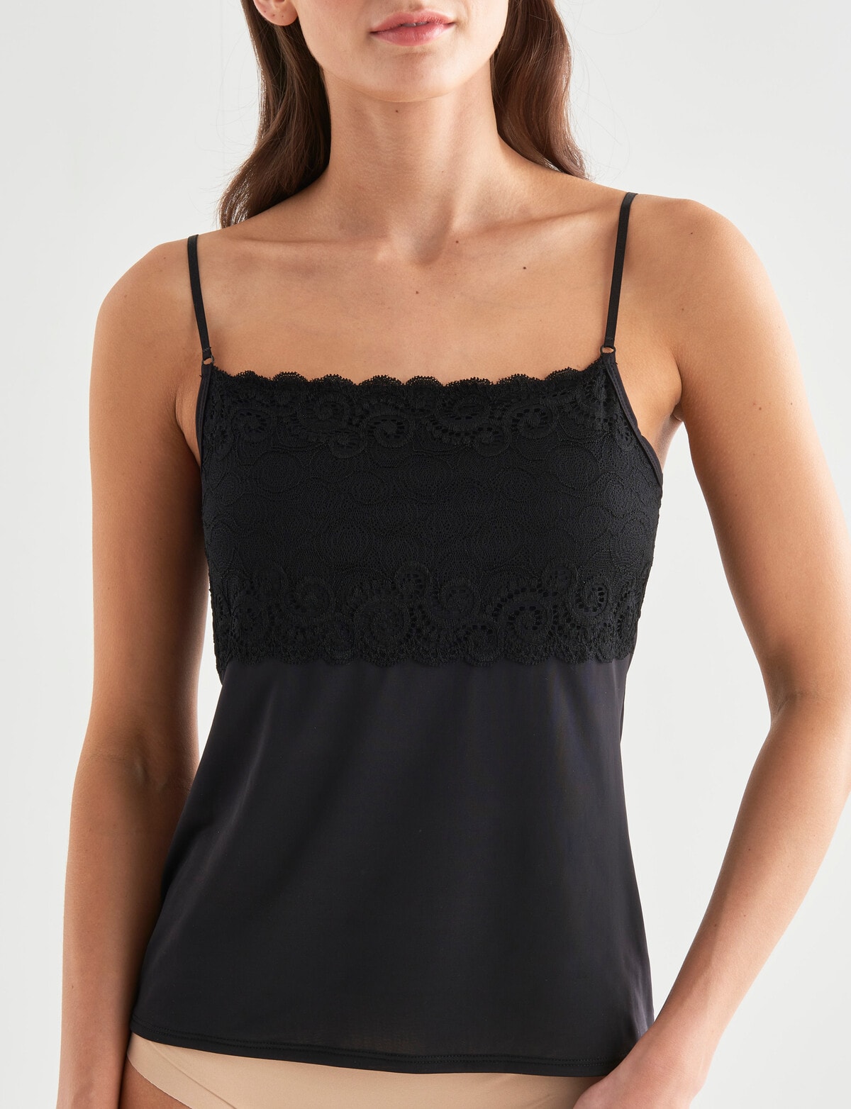 LIMITED EDITION BEADED SQUARE NECK CAMI