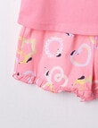 Sleep Mode Silly Sausage Dog Knit PJ Set, Candy, 2-8 product photo View 03 S