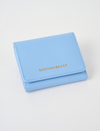 Boston + Bailey Small Wallet with Coin Pocket, Blue product photo