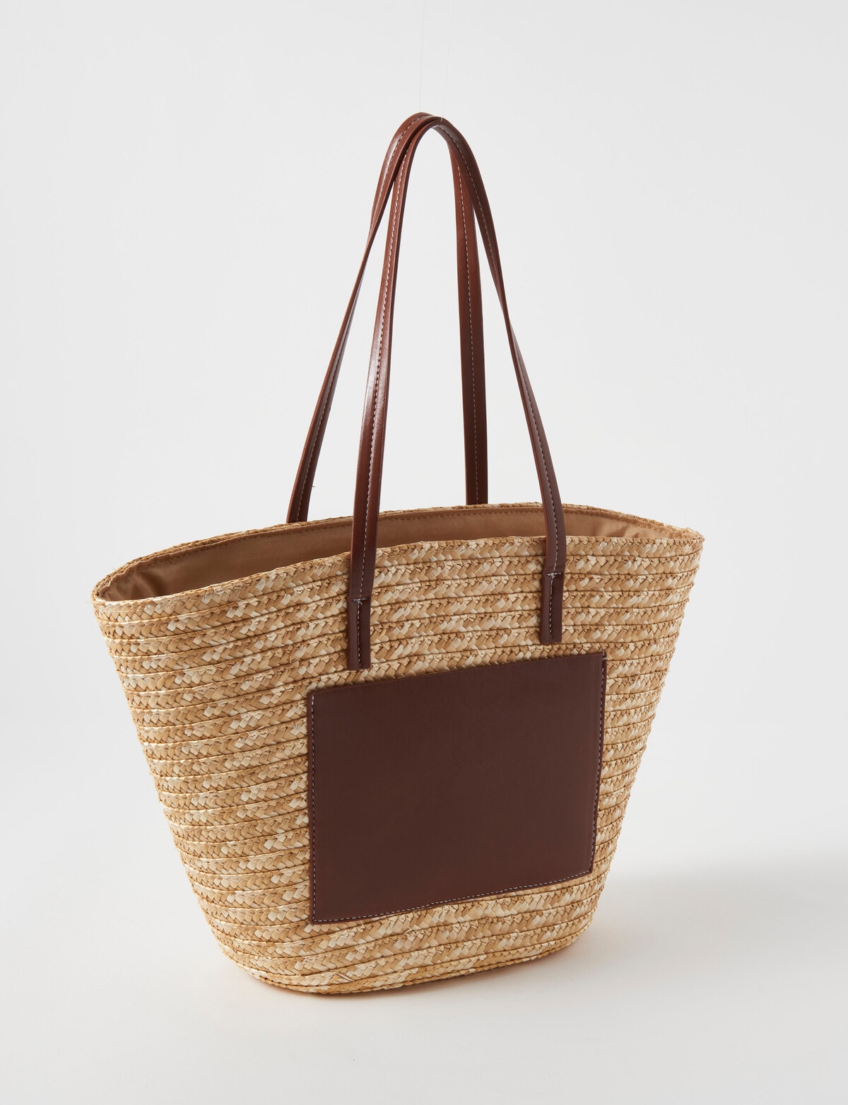 Zest Resort Straw Basket Bag, Natural - Handbags