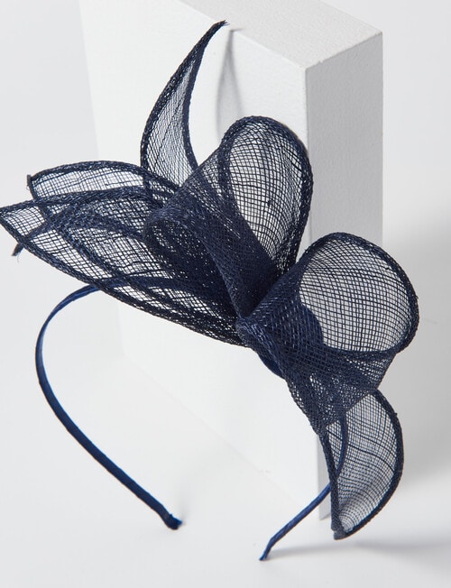 Whistle Accessories Rue Fascinator, Navy product photo View 02 L