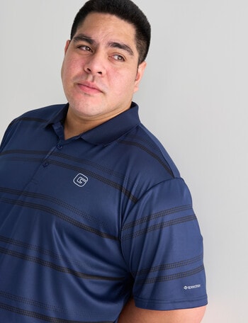 Gym Equipment Razor Polo Shirt, Navy product photo