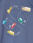 Teeny Weeny Cars Tee, Airforce Blue product photo View 02 S