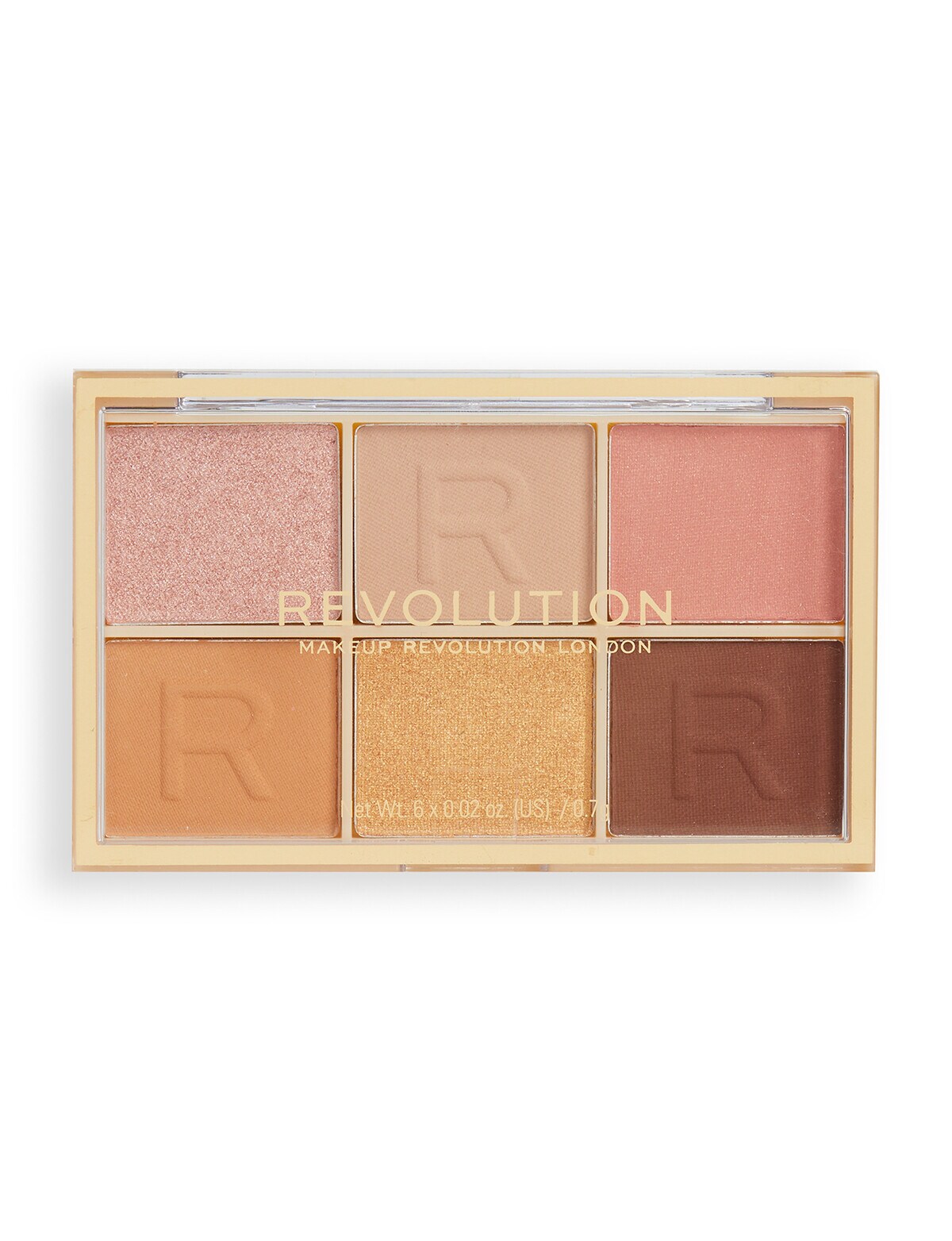 Makeup Revolution Mini Colour Reloaded Palette, Nude About You - Eyes