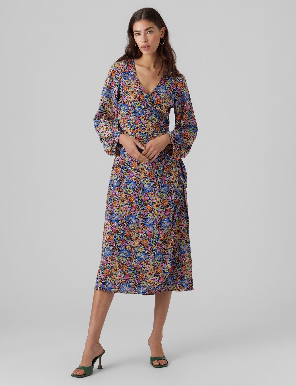 Buy Vero Moda Women's Cotton Shift Midi Dress (10297151-Poppy Red_Poppy S)  at Amazon.in