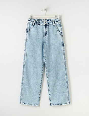 Switch Wide Leg Cargo Jean, Washed Blue product photo