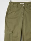 Switch Tess Wide Leg Cargo Pant, Khaki product photo View 03 S