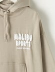 Switch Malibu Puff Print Oversized Hoodie, Stone product photo View 02 S