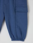 Teeny Weeny Fleece Track Pant, Blue product photo View 02 S