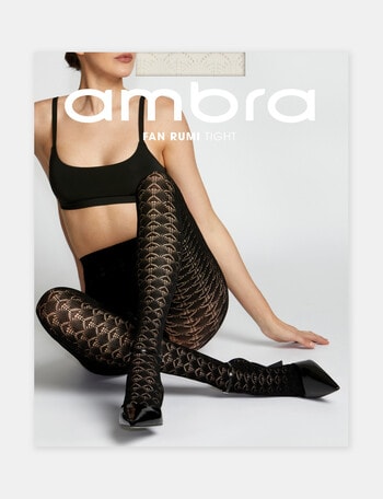 Ambra No Show Opaque Stay Up Tights Black