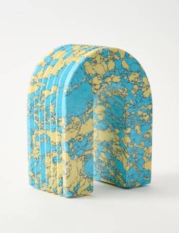 M&Co Stone Object, Yellow Turquoise product photo