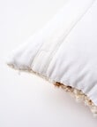 M&Co Artisan Wool Cushion, White product photo View 02 S