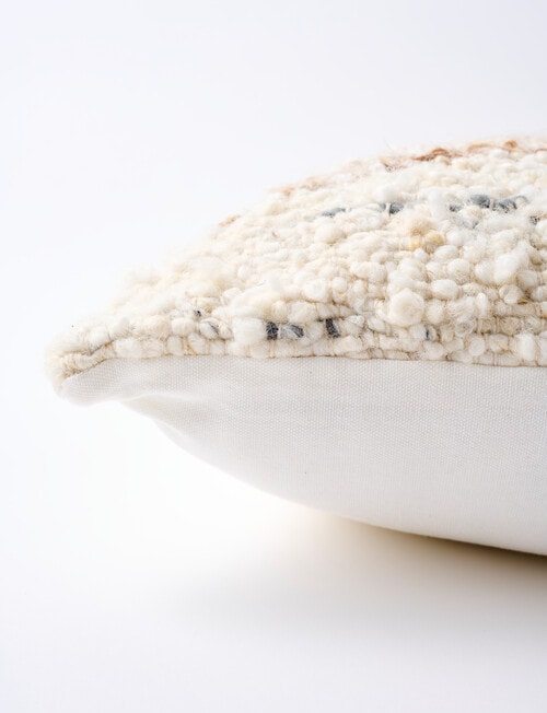 M&Co Artisan Wool Cushion, White product photo View 04 L
