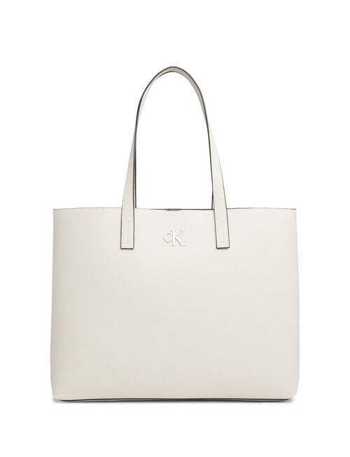 Calvin Klein Minimal Monogram Slim Tote Bag, Stone product photo