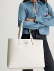 Calvin Klein Minimal Monogram Slim Tote Bag, Stone product photo View 04 S