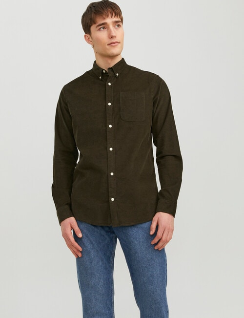 Jack & Jones Classic Cord Shirt, Rasin product photo