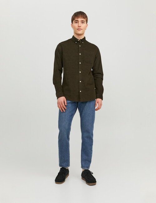 Jack & Jones Classic Cord Shirt, Rasin product photo View 02 L