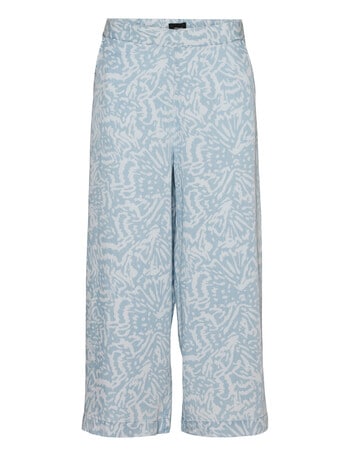 Vero Moda Bree Wide Culotte Pant, Medium Blue Denim product photo