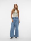 Vero Moda Annet Wide Leg Denim Jean, Medium Blue product photo View 05 S