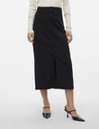 Vero Moda Peyton 7/8 Denim Skirt, Black product photo