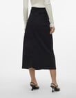 Vero Moda Peyton 7/8 Denim Skirt, Black product photo View 02 S