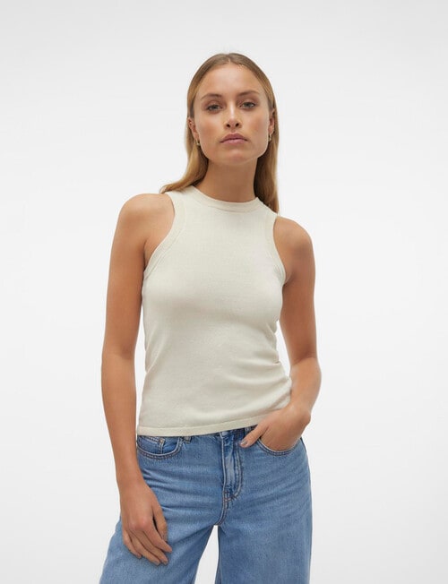 Vero Moda Polly Sleeveless Top, Birch product photo View 04 L