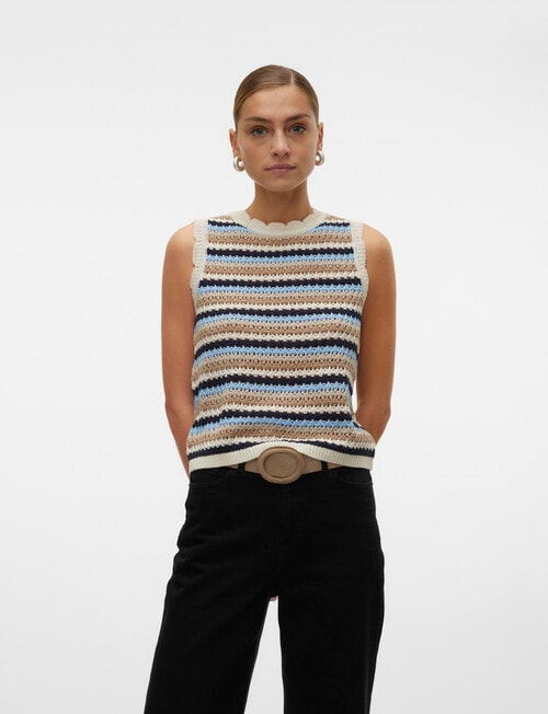 Vero Moda Menorca Sleeveless Pullover, Birch product photo