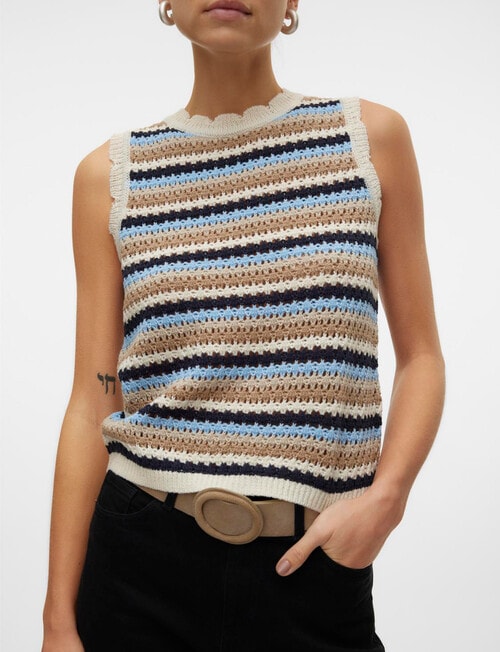 Vero Moda Menorca Sleeveless Pullover, Birch product photo View 03 L