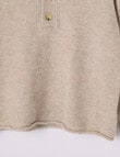 Switch Polo Jumper, Oat Marle product photo View 02 S