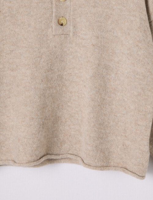 Switch Polo Jumper, Oat Marle product photo View 02 L