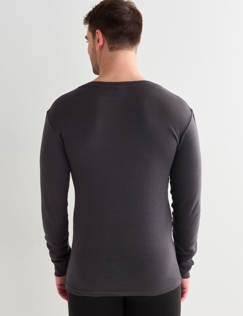 Superfit Polyester EcoVero Long Sleeve Crew Top, Grey product photo View 02 L