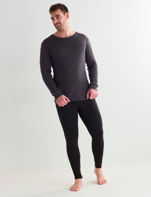 Superfit Polyester EcoVero Long Sleeve Crew Top, Grey product photo View 03 L