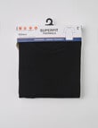 Superfit Polyester Ecovero Short Sleeve Crew Top, Black product photo View 05 S