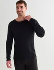 Superfit Polyester Eco Vero Long Sleeve Crew Top, Black product photo