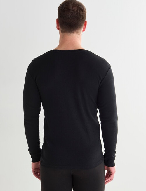 Superfit Polyester Eco Vero Long Sleeve Crew Top, Black product photo View 02 L