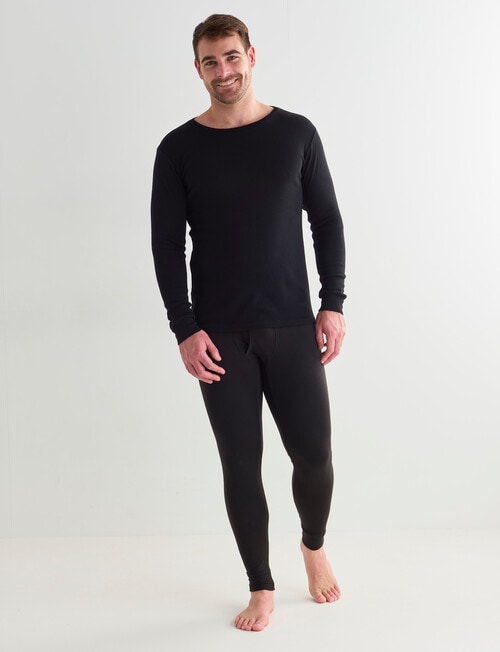 Superfit Polyester Eco Vero Long Sleeve Crew Top, Black product photo View 03 L