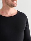 Superfit Polyester Eco Vero Long Sleeve Crew Top, Black product photo View 04 S