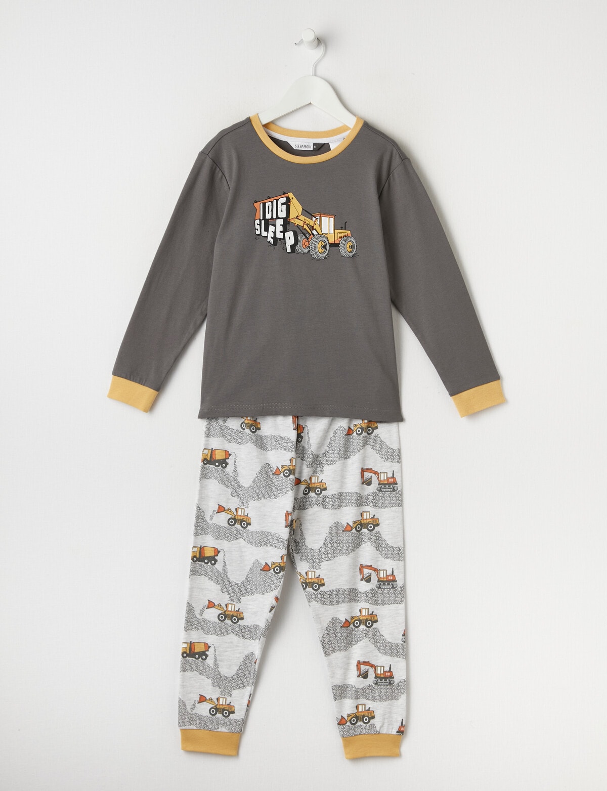 Sleep Mode I Dig Sleep Knit Long Pyjama, Charcoal - Sleepwear, Pyjamas &  Slippers