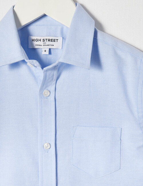 High Street Formal Long Sleeve Shirt, Oxford Blue product photo View 02 L